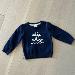 Navy Blue Kids Sweater - Ship Ahoy